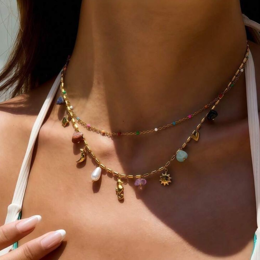 GoldPendant Charm Necklace N1256